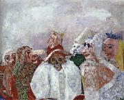 James Ensor Masks Confronting Death Or Masks Mocking Death Spain oil painting artist